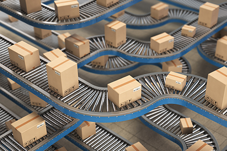 image of factory conveyer belts
